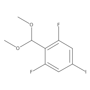 2-(dimethoxymethyl)-1,3-difluoro-5-iodoBenzene Structure