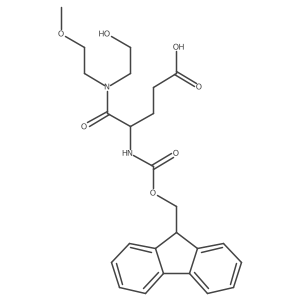 4-({[(9H-fluoren-9-yl)methoxy]carbonyl}amino)-4-[(2-hydroxyethyl)(2-methoxyethyl)carbamoyl]butanoic acid结构式