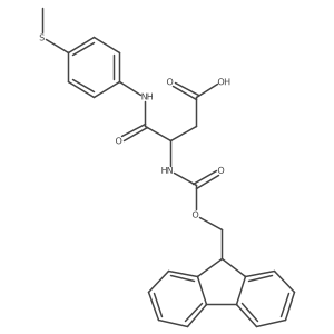 3-({[(9H-fluoren-9-yl)methoxy]carbonyl}amino)-3-{[4-(methylsulfanyl)phenyl]carbamoyl}propanoic acid Structure