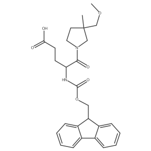 4-({[(9H-fluoren-9-yl)methoxy]carbonyl}amino)-5-[3-(methoxymethyl)-3-methylpyrrolidin-1-yl]-5-oxopentanoic acid Structure