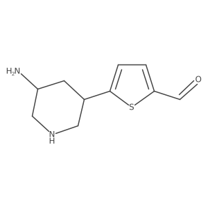 5-(5-Aminopiperidin-3-yl)thiophene-2-carbaldehyde结构式