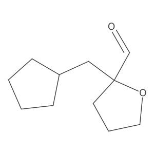 2-(Cyclopentylmethyl)oxolane-2-carbaldehyde结构式