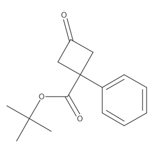 Tert-butyl 3-oxo-1-phenylcyclobutane-1-carboxylate Structure