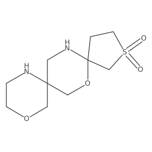 6,12-Dioxa-2lambda6-thia-9,15-diazadispiro[4.2.5^{8}.2^{5}]pentadecane-2,2-dione结构式