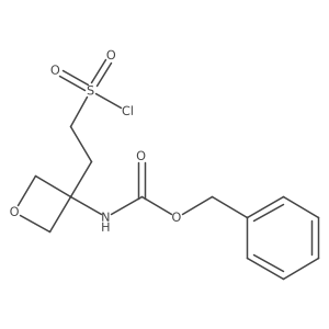 benzyl N-{3-[2-(chlorosulfonyl)ethyl]oxetan-3-yl}carbamate结构式