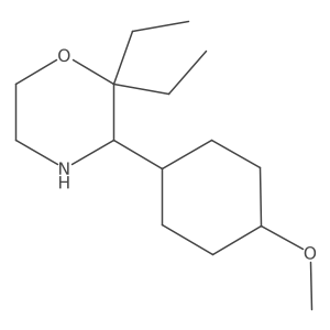 2,2-Diethyl-3-(4-methoxycyclohexyl)morpholine结构式