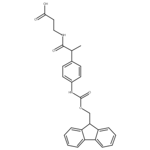 3-{2-[4-({[(9H-fluoren-9-yl)methoxy]carbonyl}amino)phenyl]propanamido}propanoic acid结构式