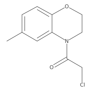 4-(Chloroacetyl)-6-methyl-3,4-dihydro-2H-1,4-benzoxazine Structure