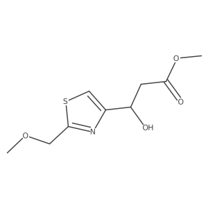 methyl (3R)-3-hydroxy-3-[2-(methoxymethyl)-1,3-thiazol-4-yl]propanoate Structure