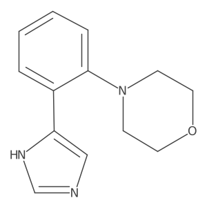 4-[2-(1H-imidazol-4-yl)phenyl]morpholine结构式