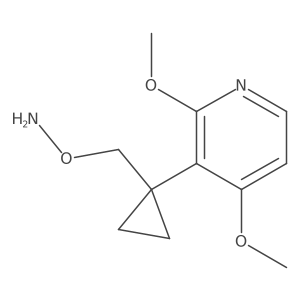 O-{[1-(2,4-dimethoxypyridin-3-yl)cyclopropyl]methyl}hydroxylamine Structure
