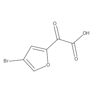2-(4-Bromofuran-2-yl)-2-oxoacetic acid Structure