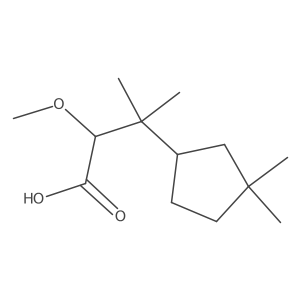 3-(3,3-Dimethylcyclopentyl)-2-methoxy-3-methylbutanoic acid Structure