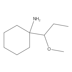 1-(1-Methoxypropyl)cyclohexan-1-amine结构式