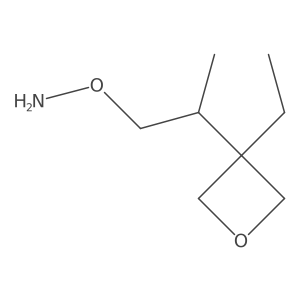 O-[2-(3-ethyloxetan-3-yl)propyl]hydroxylamine结构式
