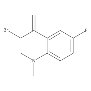 2-(3-bromoprop-1-en-2-yl)-4-fluoro-N,N-dimethylaniline Structure