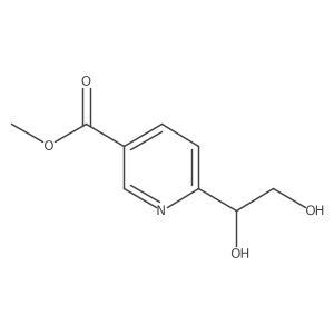 Methyl 6-(1,2-dihydroxyethyl)pyridine-3-carboxylate结构式