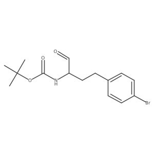 tert-butyl N-[4-(4-bromophenyl)-1-oxobutan-2-yl]carbamate Structure