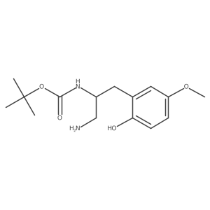 tert-butyl N-[1-amino-3-(2-hydroxy-5-methoxyphenyl)propan-2-yl]carbamate Structure