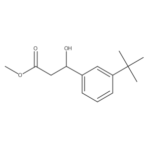 Methyl 3-(3-tert-butylphenyl)-3-hydroxypropanoate结构式