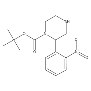 Tert-butyl 2-(2-nitrophenyl)piperazine-1-carboxylate Structure