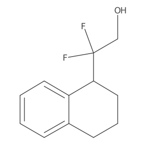 2,2-Difluoro-2-(1,2,3,4-tetrahydronaphthalen-1-yl)ethan-1-ol结构式