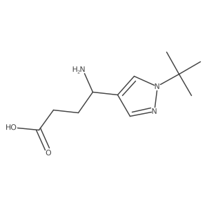 4-amino-4-(1-tert-butyl-1H-pyrazol-4-yl)butanoic acid Structure