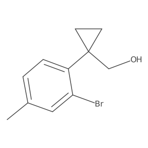 [1-(2-Bromo-4-methylphenyl)cyclopropyl]methanol Structure