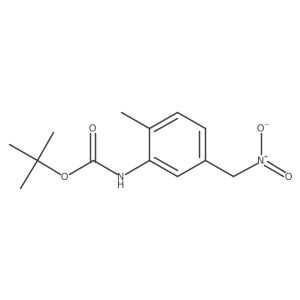 tert-butyl N-[2-methyl-5-(nitromethyl)phenyl]carbamate Structure