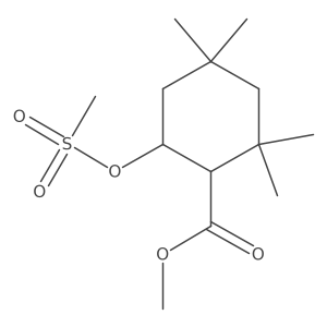 Methyl 2,2,4,4-Tetramethyl-6-((methylsulfonyl)oxy)cyclohexanecarboxylate结构式