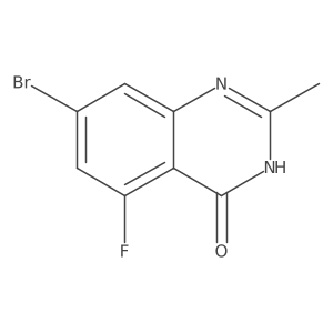 7-Bromo-5-fluoro-2-methyl-3,4-dihydroquinazolin-4-one Structure