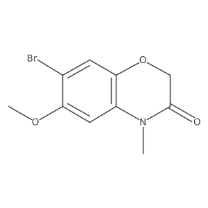 7-Bromo-6-methoxy-4-methyl-2H-1,4-benzoxazin-3(4H)-one结构式