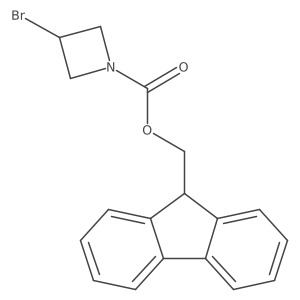 (9H-fluoren-9-yl)methyl 3-bromoazetidine-1-carboxylate结构式