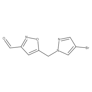 5-[(4-Bromopyrazol-1-yl)methyl]-1,2-oxazole-3-carbaldehyde结构式