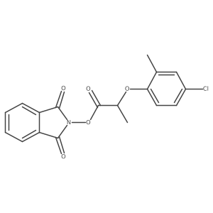 1,3-dioxo-2,3-dihydro-1H-isoindol-2-yl 2-(4-chloro-2-methylphenoxy)propanoate Structure