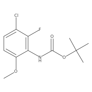 Tert-butyl N-(3-chloro-2-fluoro-6-methoxyphenyl)carbamate Structure