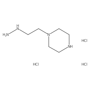 1-(2-Hydrazinylethyl)piperazine trihydrochloride结构式