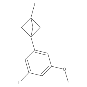 1-(3-Fluoro-5-methoxyphenyl)-3-iodobicyclo[1.1.1]pentane Structure