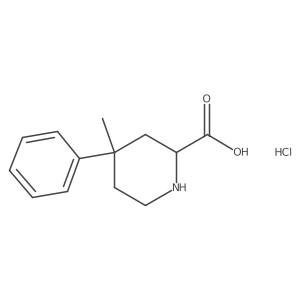 4-Methyl-4-phenylpiperidine-2-carboxylic acid hydrochloride Structure
