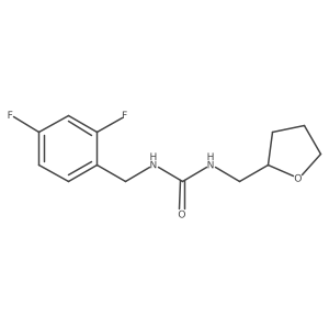 1-[(2,4-Difluorophenyl)methyl]-3-[(oxolan-2-yl)methyl]urea结构式
