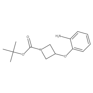 tert-Butyl 3-(2-aminophenoxy)azetidine-1-carboxylate结构式