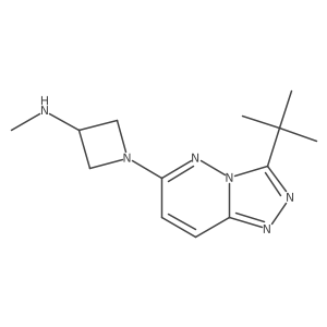 1-{3-tert-butyl-[1,2,4]triazolo[4,3-b]pyridazin-6-yl}-N-methylazetidin-3-amine Structure
