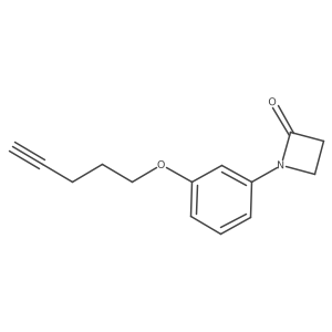 1-[3-(Pent-4-yn-1-yloxy)phenyl]azetidin-2-one Structure