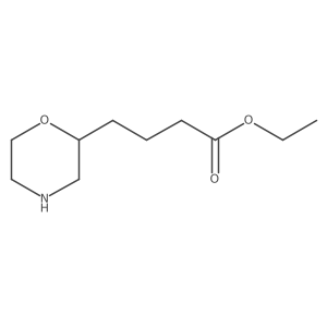 Ethyl 4-(morpholin-2-yl)butanoate结构式