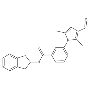 N-(6,7-Dihydro-5H-cyclopenta[c]pyridin-6-yl)-3-(3-formyl-2,5-dimethylpyrrol-1-yl)benzamide Structure