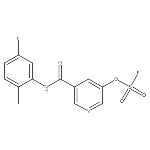 3-[(5-Fluoro-2-methylphenyl)carbamoyl]-5-fluorosulfonyloxypyridine Structure