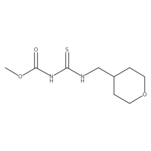 methyl N-{[(oxan-4-yl)methyl]carbamothioyl}carbamate Structure