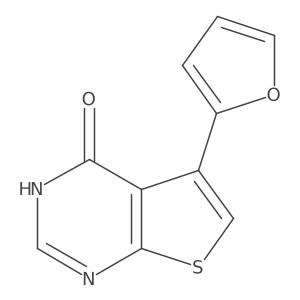 5-(2-furyl)thieno[2,3-d]pyrimidin-4(3H)-one结构式