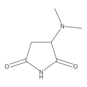 3-(Dimethylamino)pyrrolidine-2,5-dione结构式
