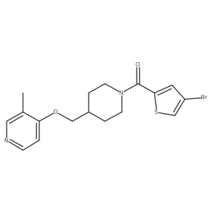 4-{[1-(4-Bromothiophene-2-carbonyl)piperidin-4-yl]methoxy}-3-methylpyridine Structure